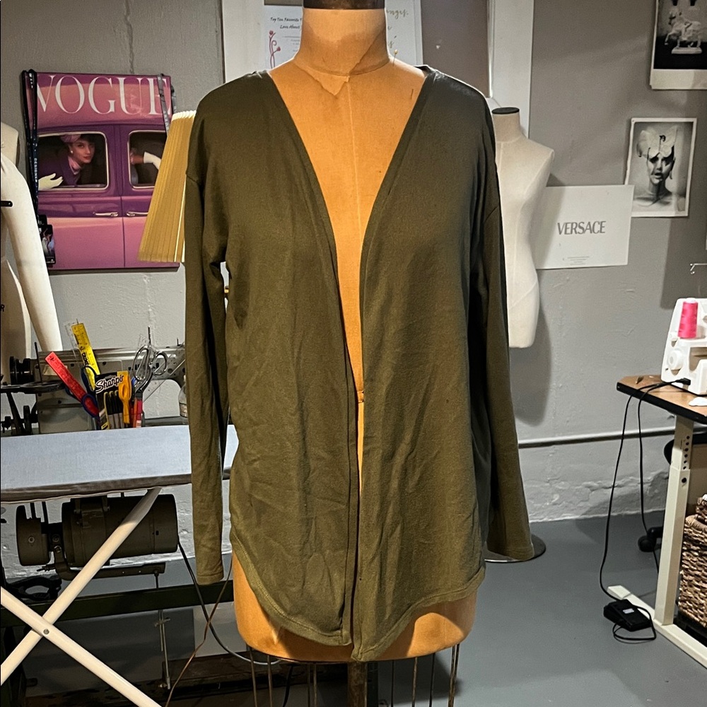 Olive Green Cardigan